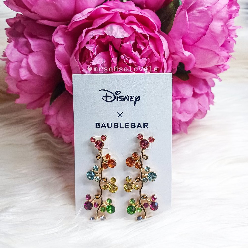 DISNEY X BAUBLEBAR Mickey Mouse Christmas string lights earrings